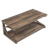 NicBex Rectangle/Square Solid Wood Coffee Table with Storage Unique Center Table for Apartment Living Room - 3 of 4