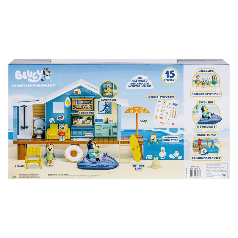 Bluey&#39;s Ultimate Beach Cabin Playset, 5 of 17