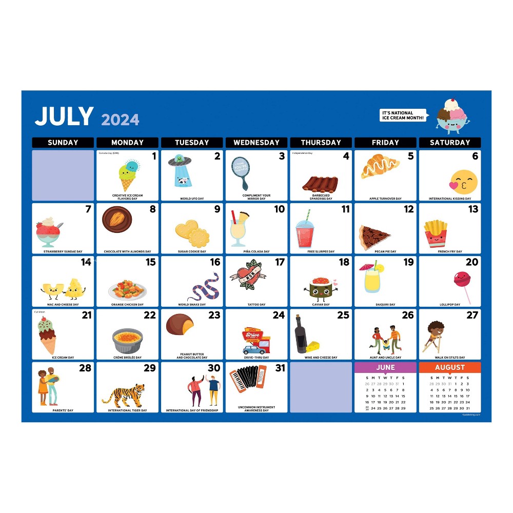 July 2025 Calendar Days