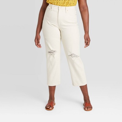 womens white jeans target