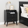 2 Drawer Milo Mid-Century Modern Nightstand with Angled Top - Prepac - 3 of 4