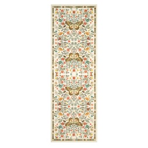 Washable Farmhouse Floral Print Living Room Rugs, Soft Butterfly Print Ultra Thin Bedroom Carpet, Non Slip Textured Dining Room Rugs - 1 of 4