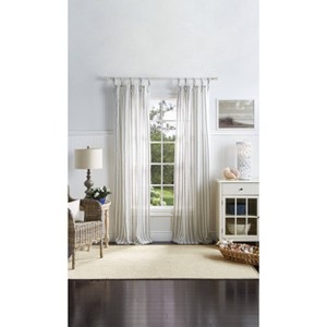 Martha Stewart 2pk 84" Laguna Striped Navy - 1 of 4