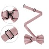 INSPIRE CHIC Men's Solid Color Pre-tied Adjustable Strap Bow Tie - 2 of 4