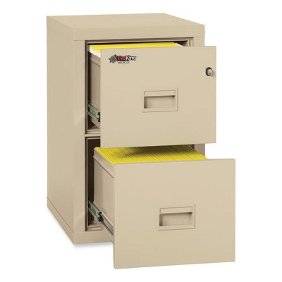 Parchment 2-Drawer Fireproof and Water-Resistant Vertical Filing Cabinet