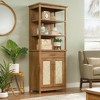 67" Coral Cap Library with Doors Sindoori Mango - Sauder - 2 of 4