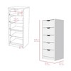 CAVINAS  5 Drawers Dresser for Bedroom, Modern Style Drawers with Free Handle for Kids Room,Living Room,Entry and Hallway,Gray/White/Black - 3 of 4
