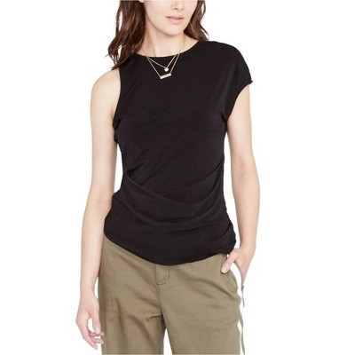 Rachel Roy Womens Asmmetrical Knit Blouse