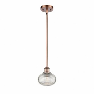 Ithaca - 1 Light Stem Hung Mini Pendant In Industrial Style-7 Inches Tall and 6 Inches Wide - 1 of 1