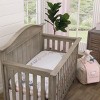 NoJo Farmhouse Chic Pink and White Gingham 'Bundle of Sweetness' Florals 100% Cotton Photo Op Nursery Fitted Crib Sheet - 3 of 4