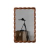 Grungis Round Wall Mirror for Bathroom,Wooden Farmhouse Circle Mirrors with Whitewash Edge Decorative for Bedroom Living Room - 4 of 4