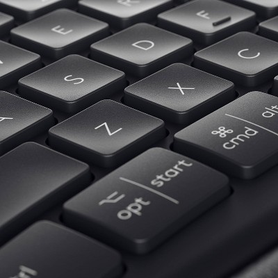Logitech ERGO K860 Ergonomic Full-Size Wireless Scissor Keyboard with Wrist Rest - Black