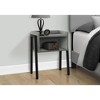 Vynxaria Contemporary 2-Tier Accent Table, Grey Wood-Look, Black Metal, 18.5" L x 11.75" W x 23.25" H - 2 of 4