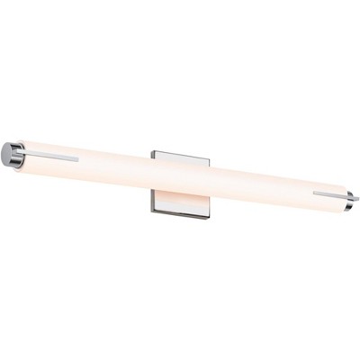 Sonneman Tubo Slim 25 1/2"W Chrome LED Bath Light with White Glass