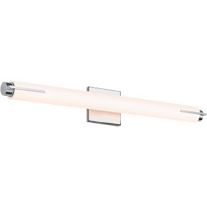 Sonneman Tubo Slim 25 1/2"W Chrome LED Bath Light with White Glass - 1 of 1