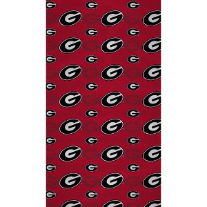 NCAA Georgia Bulldogs 40"x72" Beach Towel: Sports Team Logo, Extra Lightweight Polyester - 1 of 3