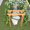 Wooden Gazebo, Planting Boxes and Diamond Trellis, Portable Outdoor Elevated Garden Bed with Drainage Holes, Suitable for Climbing Plants. - 2 of 4