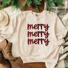 Simply Sage Market Women's Graphic Sweatshirt Buffalo Plaid Merry Stacked - 2 of 2