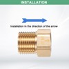 Unique Bargains Brass Durable One Way Non-Return Check Valve - 4 of 4