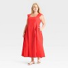 Women's Poplin Midi Dress - A New Day™ - 3 of 3