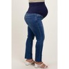 Pinkblush Blue Straight Leg Maternity Plus Jeans - 3 of 4