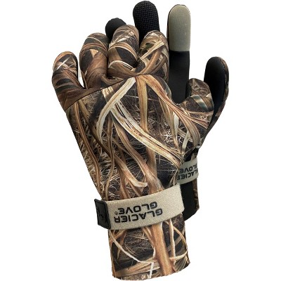 Glacier Glove Pro Waterfowler Gloves - Mossy Oak Shadowgrass Blades
