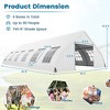 Costway 20'X40' Peach Shaped Party Tent Heavy-duty Wedding Canopy with Zipper Doors - 3 of 4