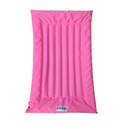 The Better Options Company Pink Lazy Dog Pool Lounger and Lake Raft Floating River Swim Mat for Big Dogs Up to 110 Pounds, Large