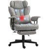 NicBex Office Chair Modern Microfiber Massage Computer Chair with Armrests, 6 Vibration Points, Footstool, Heating Function for Office, Study - 4 of 4