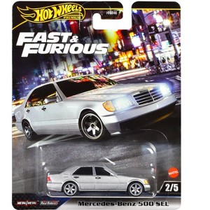 Mercedes-Benz 500 SEL Silver Metallic "The Fast and the Furious: Tokyo Drift" (2006) Movie Diecast Model Car by Hot Wheels - 1 of 3