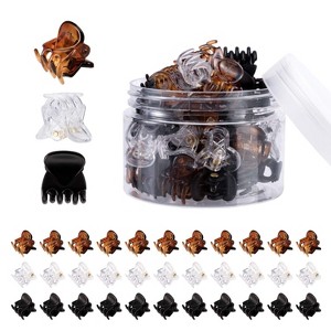 36 Pcs Durable Mini Hair Claw Clips, Great for Design Kids and Adult Hairstyles, Decroation Buns, Pining Bangs, Strong Grip - 1 of 4
