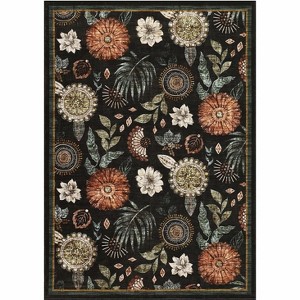 Washable Rug - Non Slip Ultra Soft Throw Carpet Low Pile Stain Resistant Indoor Rug for Bedroom Living Room Dining Room Office - 1 of 4