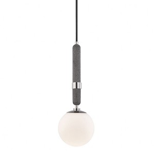 Mitzi Brielle 1 - Light Pendant in  Polished Nickel Opal Acid-Etched Glass Shade  Shade - 1 of 1