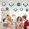 Big Dot of Happiness Par-Tee Time - Golf - Hanging Birthday or Retirement Party Tissue Decoration Kit - Paper Fans - Set of 9 - 3 of 4