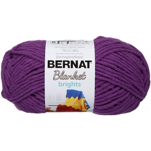 Bernat Big Blanket Yarn, Amethyst Purple, 32 Yards, 10.5 Oz., 100% Polyester
