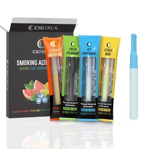 Cigtrus Oral Fixation Craving Relief Quit Smoking Aid Tobacco Free Nicotine Free Non-Electric Natural Support 4 Flavor Variety Pack - 1 of 4