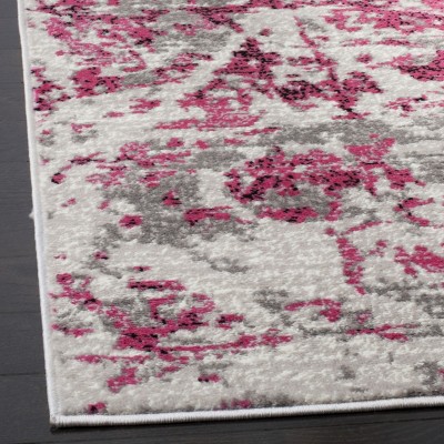 Skyler Pink and Ivory Medallion Runner Rug 2' x 12'
