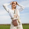 CLUCI Small Crossbody Bags for Women PU Leather Cell Phone Purse Wallet with Adjustable Guitar Strap - 2 of 3