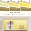 83.4 Inch Tall Bookshelf with Light Strip, Adjustable 5-Tier Storage Organizer for Home Office or Living Room-Maison Boucle - 4 of 4