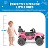 12V Kids Ride on Truck, 3 Speeds Electric Ride on Car with Parent Remote Control, Headlight, Music, Ride on Vehicle Toy for Kids Aged 3-8 - 3 of 4
