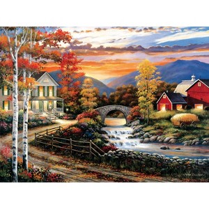 Sunsout Babbling Creek Road 1000 pc   Jigsaw Puzzle 62121 - 1 of 4