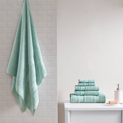Seafoam Cotton Fast-Drying 6-Piece Towel Set