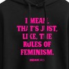 Women's - Mean Girls - Rules Of Feminism Cropped Graphic Hoodie - 2 of 3