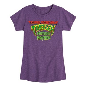 Girls' - Teenage Mutant Ninja Turtles - Movie Logo Fitted Short Sleeve Graphic T-Shirt - 1 of 4