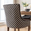 Kumasinova Set of 2 Side Dining Chair, Thickened Fabric Kitchen Chairs with Neutrally Toned Solid Wood Legs & Bronze Nail Head - 4 of 4