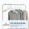 Laundry Cart, Metal 3-In-1 Rolling Hamper with Hanging Rack & Shelves - Space Saving Organizer for Apartment Bathroom - 3 of 4