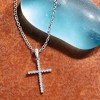 Pure Collection by Ross-Simons Diamond Cross Pendant Necklace in Sterling Silver - 3 of 4