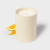 14oz Ceramic Ribbed Jar Candle Orange Blossom and Oak - Threshold™ - 3 of 4