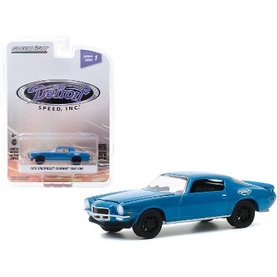 1970 Chevrolet Camaro Test Car Blue with Black Wheels "Detroit Speed, Inc." Series 1 1/64 Diecast Model Car by Greenlight