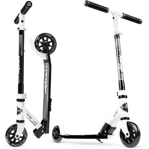 Rush 125 Folding Kick Scooter – Light-Up Wheels, Adjustable Handlebar, Carbon Steel Frame – Madd Gear - 1 of 4
